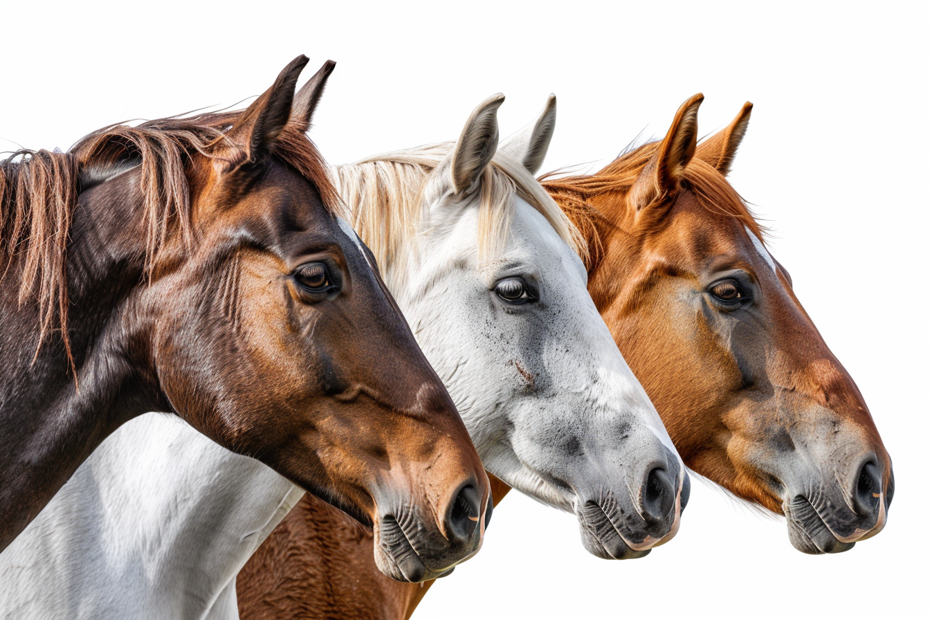 adrianrohnfelder_photo_of_four_different_horses_with_different__0566cb2d-0f31-4ecd-9ffd-dd92f8a4f57d